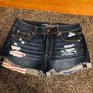 American eagle hi-rise short